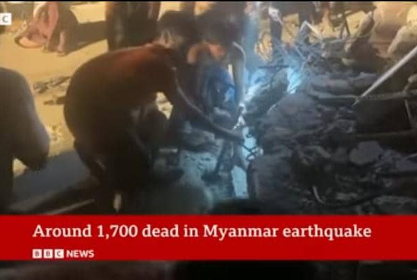 Burma earthquake death toll hits 1,700 as foreign rescue workers join