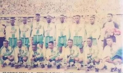 Yebsaya with teammates