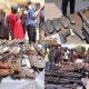 Guns recovered from suspects