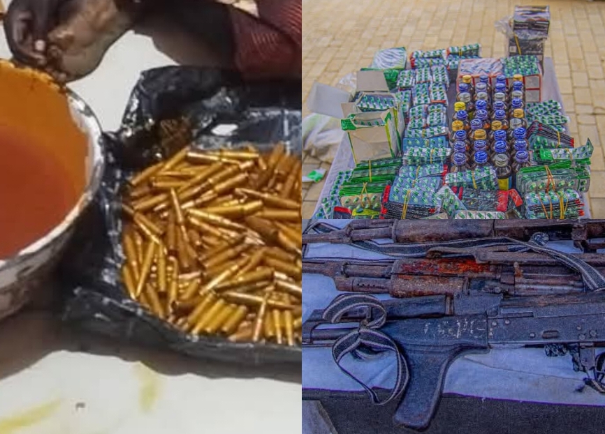 Items recovered from suspects