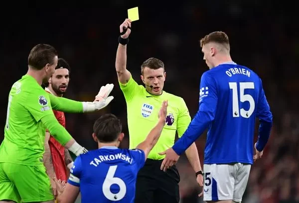 Yellow-card addict Tarkowski sets unwanted Premier League record