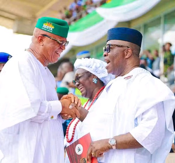 Senate President Akpabio endorses Akwa Ibom Governor, Eno, for second term