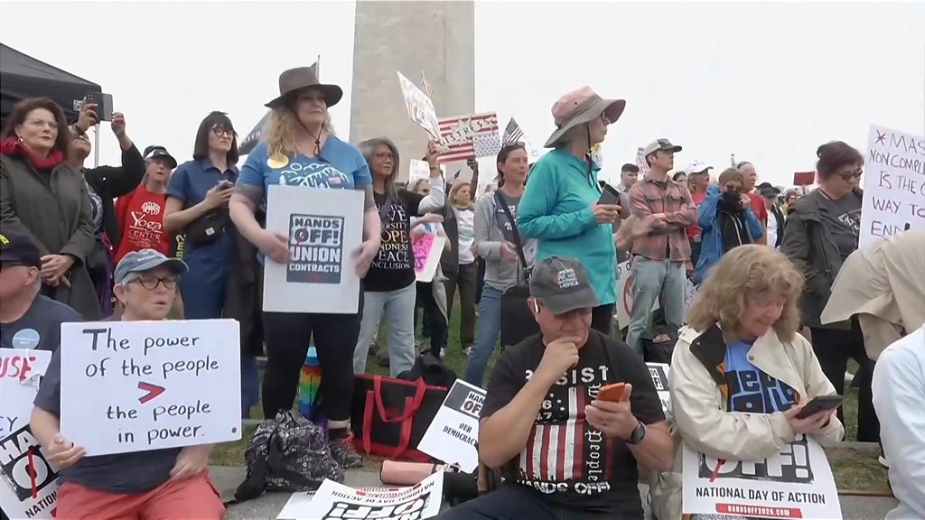 Anti-Trump protesters turn out in rallies