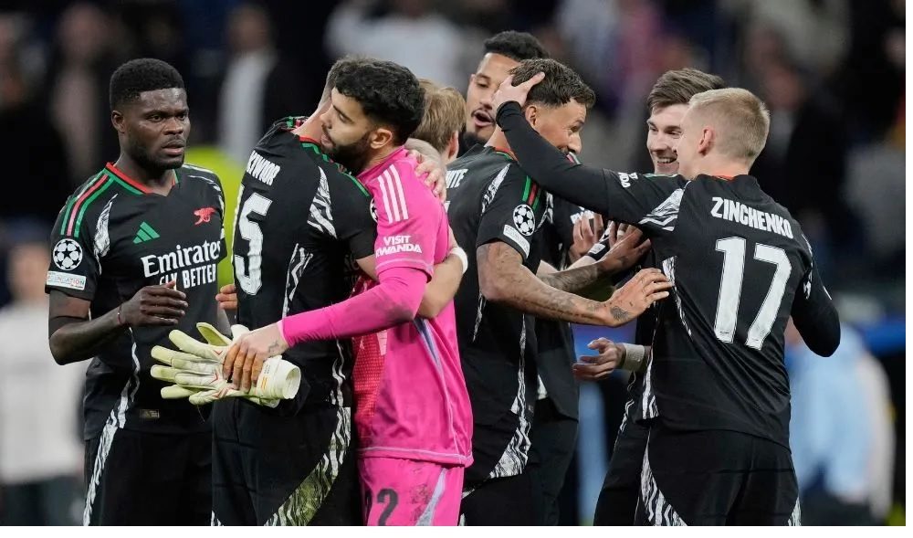 Arsenal eliminate Real Madrid in UCL Q-finals