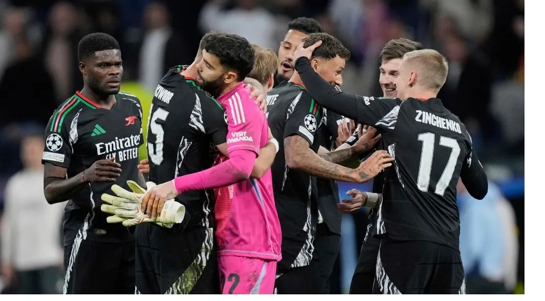 Arsenal eliminate Real Madrid in UCL Q-finals