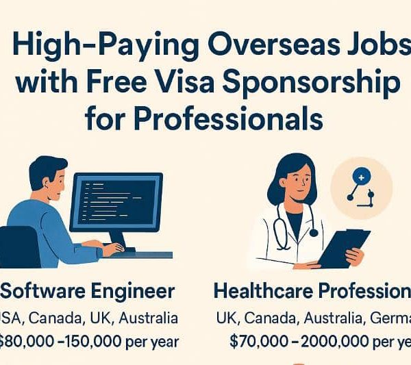 High-paying overseas jobs with free visa sponsorship for professionals