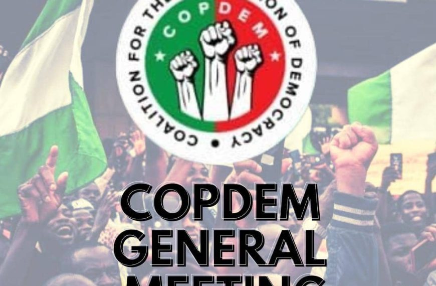 Breaking: COPDEM announces general meeting for April 6, 2025