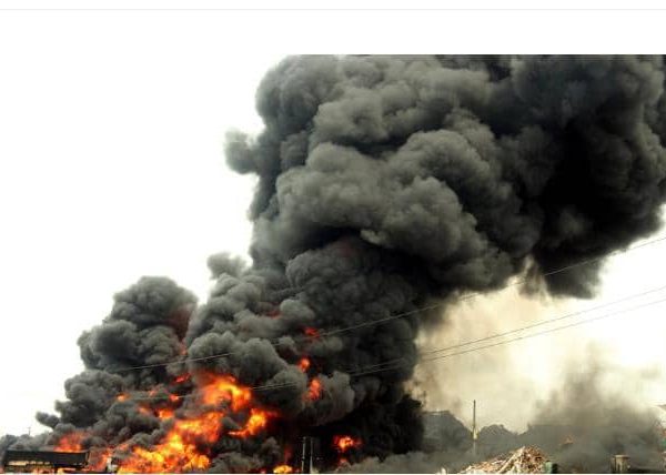 Explosion rocks Lagos building, sparks panic and chaos