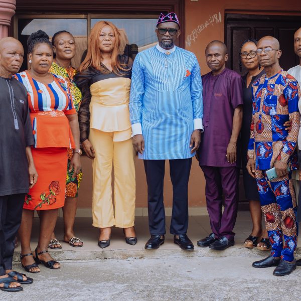 Barr Akpan (middle) with RMAFC Staffers in Akwa Ibom