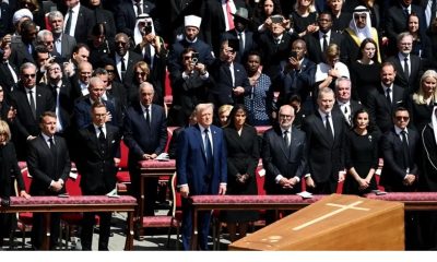 Dignitaries and Royalties at Pope's funeral
