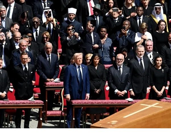 Dignitaries and Royalties at Pope's funeral