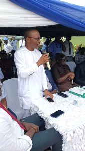 State Representative NDDC, Apostle Abasiandikan Nkono, delivering his remarks at the event 