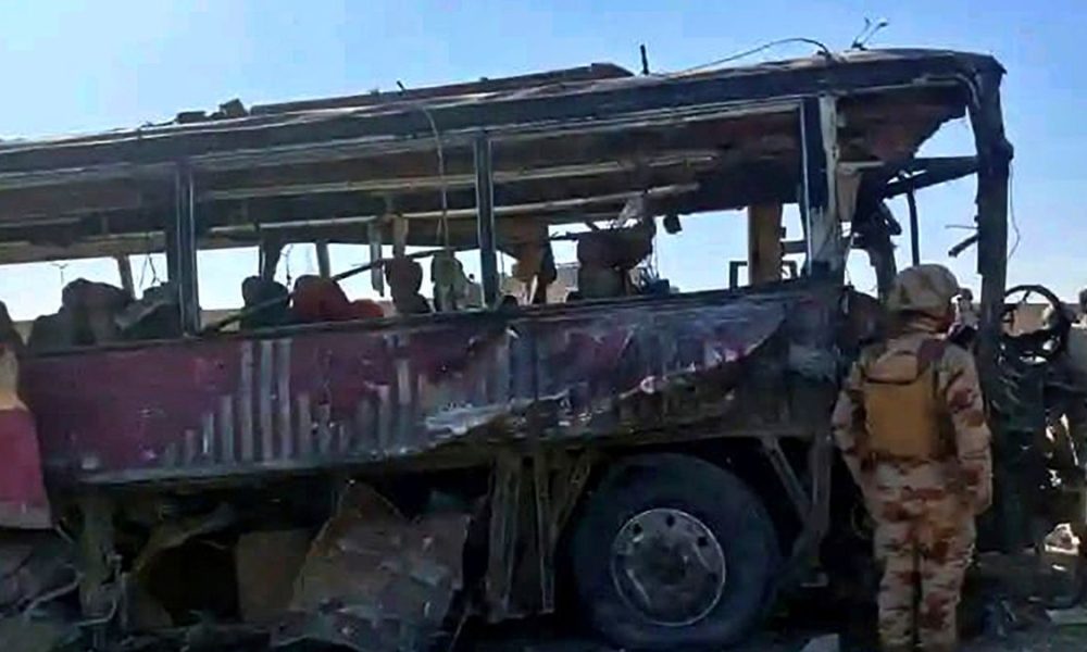 Pakistan blames India for bus attack