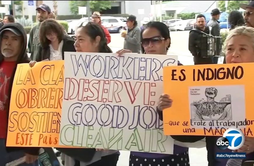 Mass protests across the US on May day