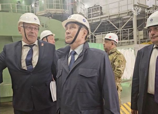 Putin pays first visit to Kursk since after the recapture of the city