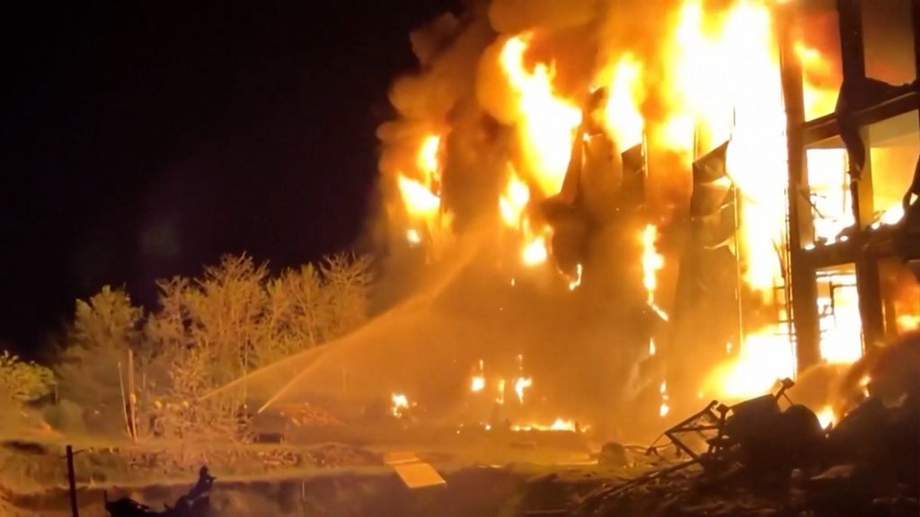 Russia launches one of the largest drone attacks on Kyiv since start of war