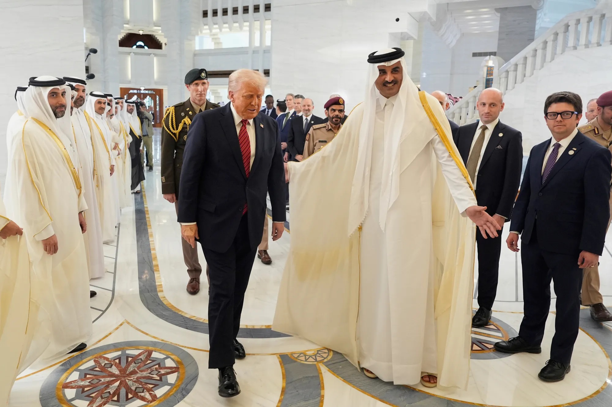Trump visits key US military base in Qatar amid Gaza tensions