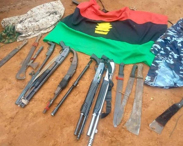 Some arms recovered from the criminal gangs in Lilu during a raid by security authorities