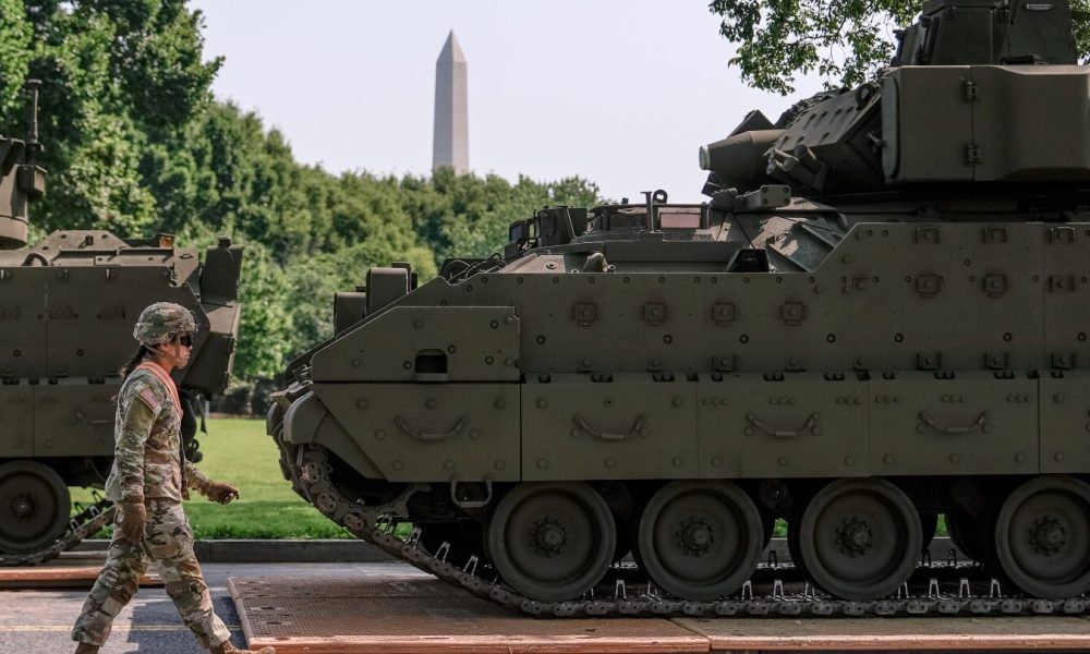 DC prepares for Trump's high-profile military parade