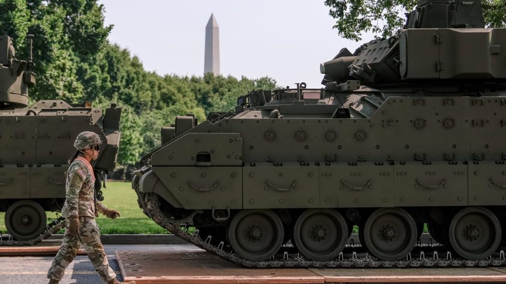 DC prepares for Trump's high-profile military parade