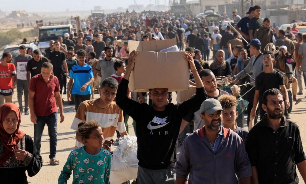 Eight killed-dozens injured-gunfire erupts in Gaza food distribution centres