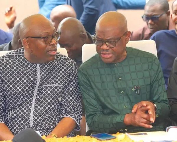 Governor Sim Fubara and Nysom Wike