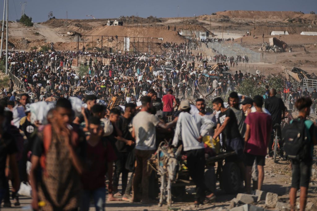 Israeli strike at Gaza market kills about 18