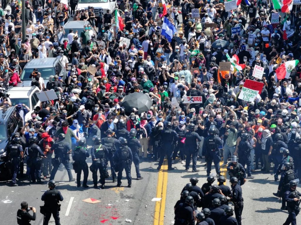 LA in Focus: Guarded streets, divided Nation