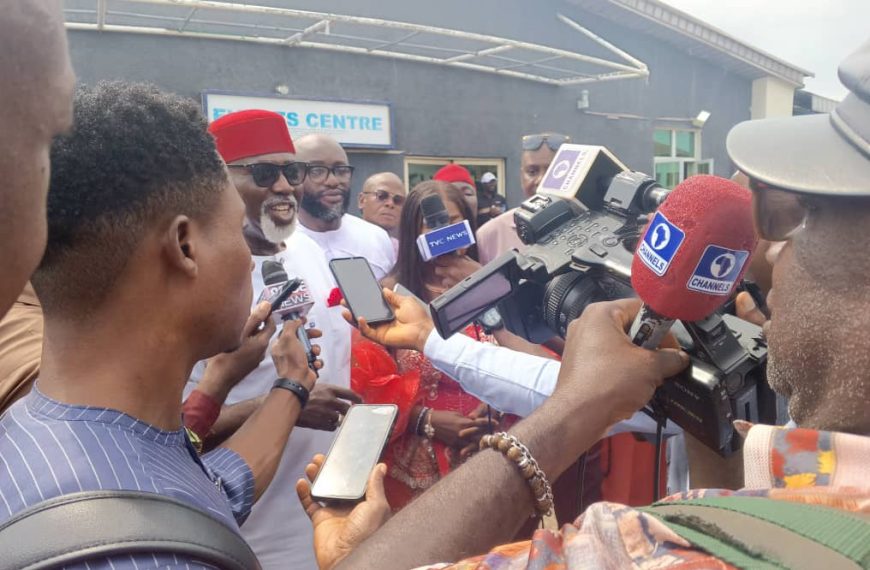 Chief Dr. George Moghalu unveils Hon. Ifeoma Okaro as his running mate in the November Anambra governorship elections
