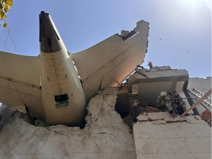 Officials say no survivors of Air India crash near Ahmedabad