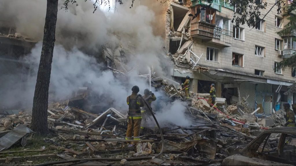 Russian missile and drone attack on Kyiv kills 14