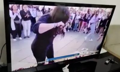 Moment hackers infiltrated Iran national Tv