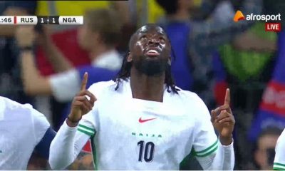 Super Eagles end Russia's winning streak, play 1-1 with Russia