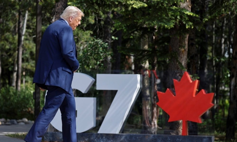 Trump leaves G7 early-warns Iran to evacuate