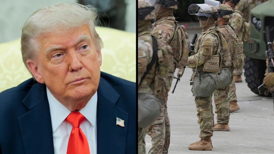 Trump sets out for Fort Bragg amid crisis in LA