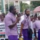 VeryDarkman and school children stage protest in Abuja