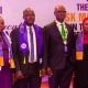 Kevin Ugwuoke flanked left and right by officials of Fidelity Bank and Chartered Risk Management Institute of Nigeria
