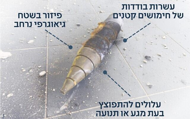 Fragmented nuclear warhead