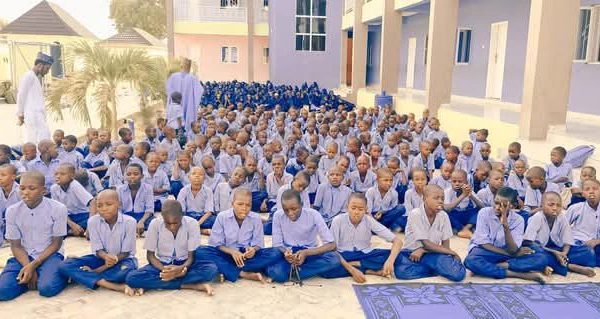 Kashim Shettima Academy students pray for Vice President