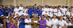 Peter Obi during his visit to Edo School of Nursing.