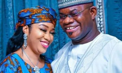 Yahaya Bello and new wife