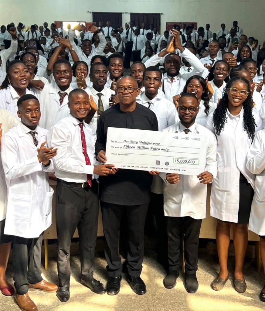 Peter Obi and UNN Dental Students Association