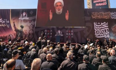 Hezbollah chief says won’t disarm until Israel leaves southern Lebanon