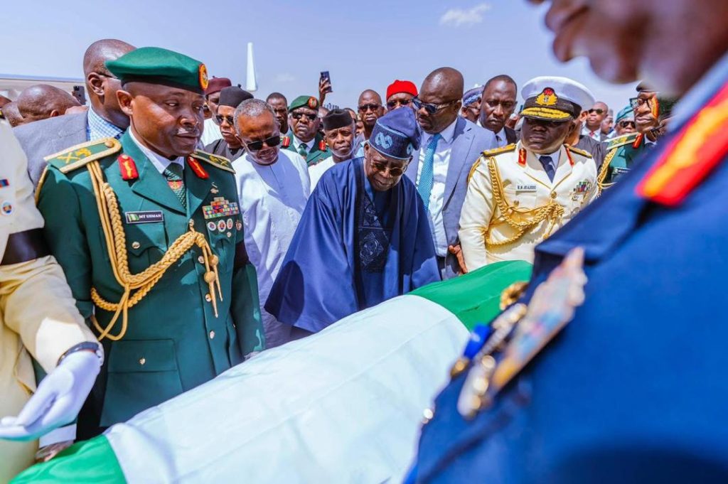 The remains of Muhammadu Buhari