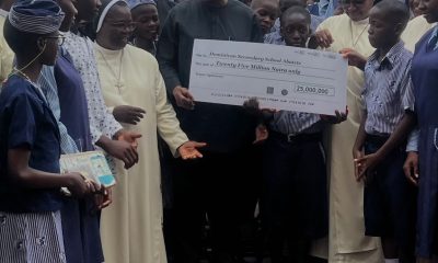 Peter Obi and officials of Dominican College