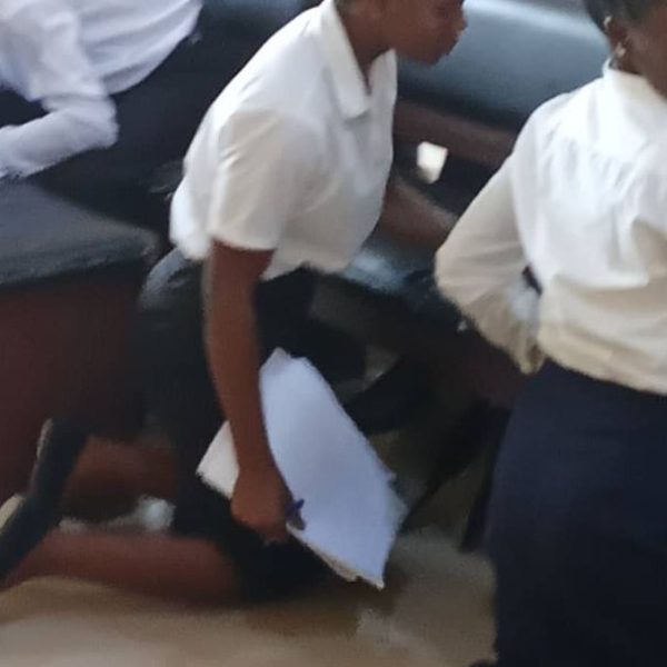 UNIUYO Law students kneel to write exams in ill-equipped lecture hall