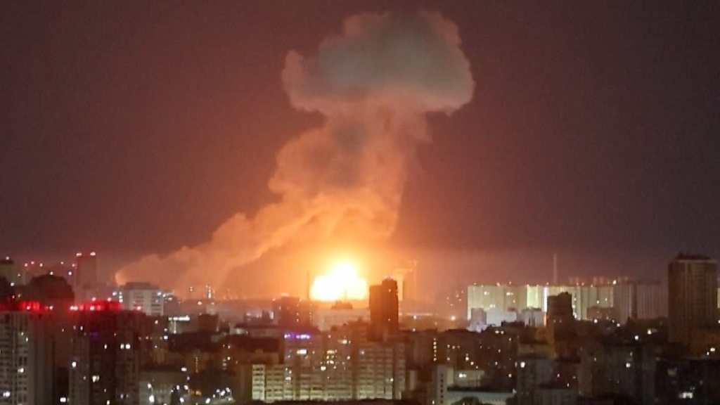 Kyiv hit by Russia drone attack