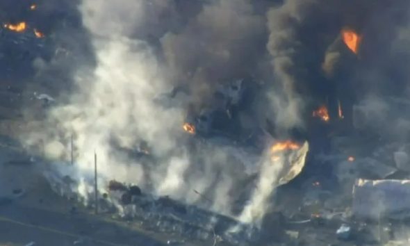 Massive explosion at California fireworks warehouse