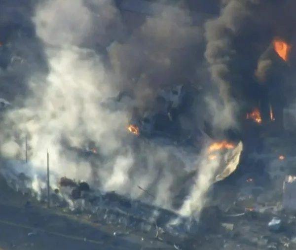 Massive explosion at California fireworks warehouse