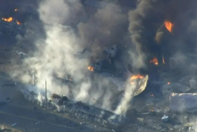 Massive explosion at California fireworks warehouse